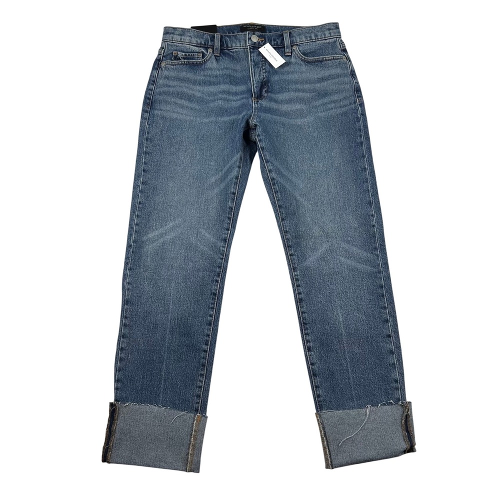 Banana Republic Jeans Womens 27/4 The Beau Mid Rise Ankle Relaxed Straight Cuffs